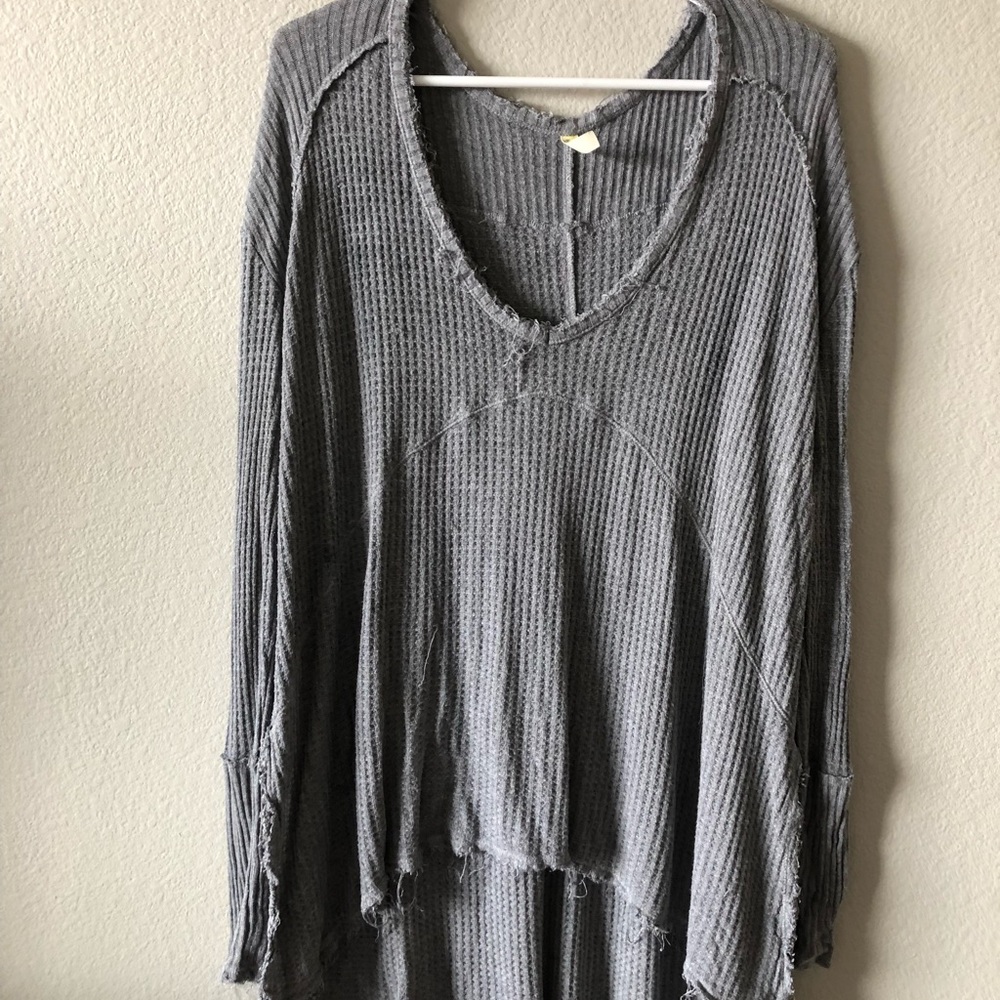 Free people grey sweater.